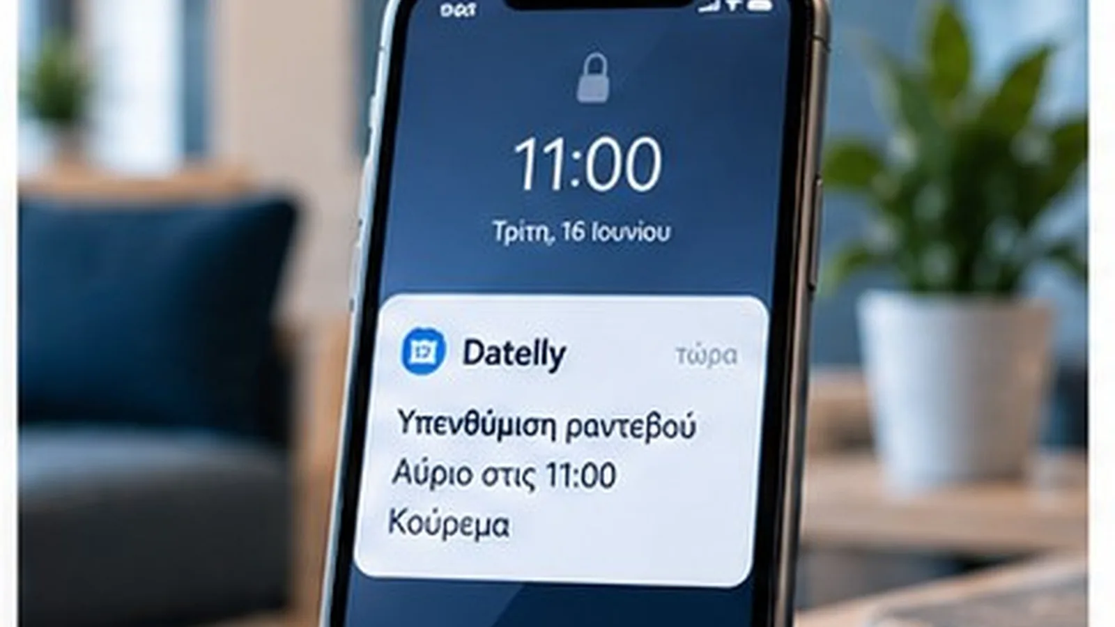 Smartphone με SMS υπενθύμιση ραντεβού κομμωτηρίου