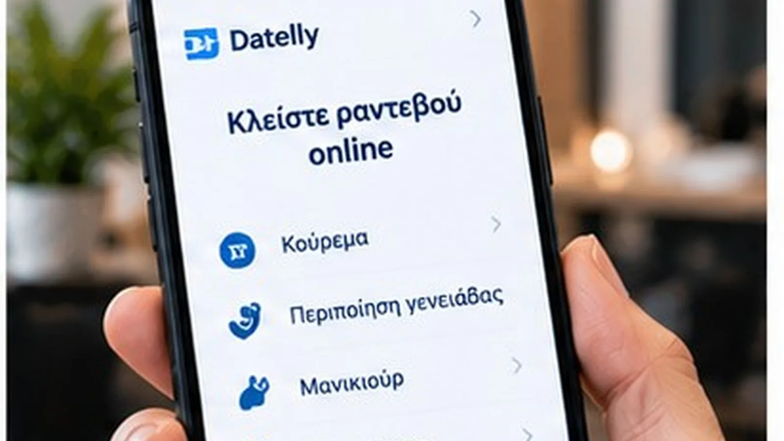 Barber shop με online κράτηση ραντεβού σε smartphone
