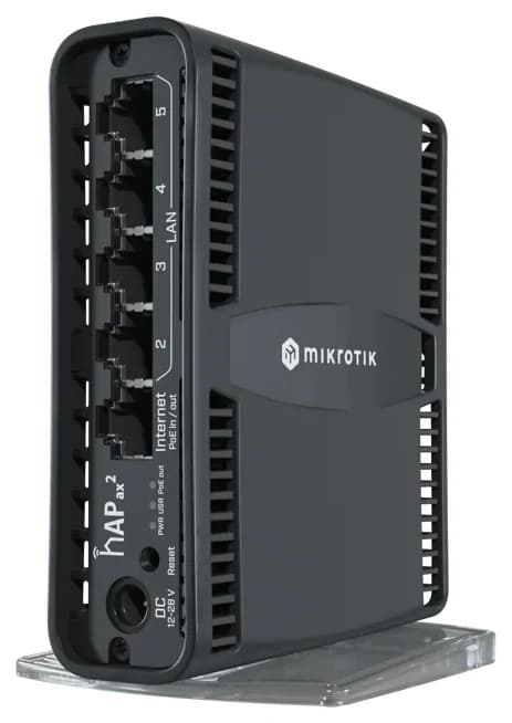 Router MikroTik hAP ax2 για WiFi portal καταστήματος